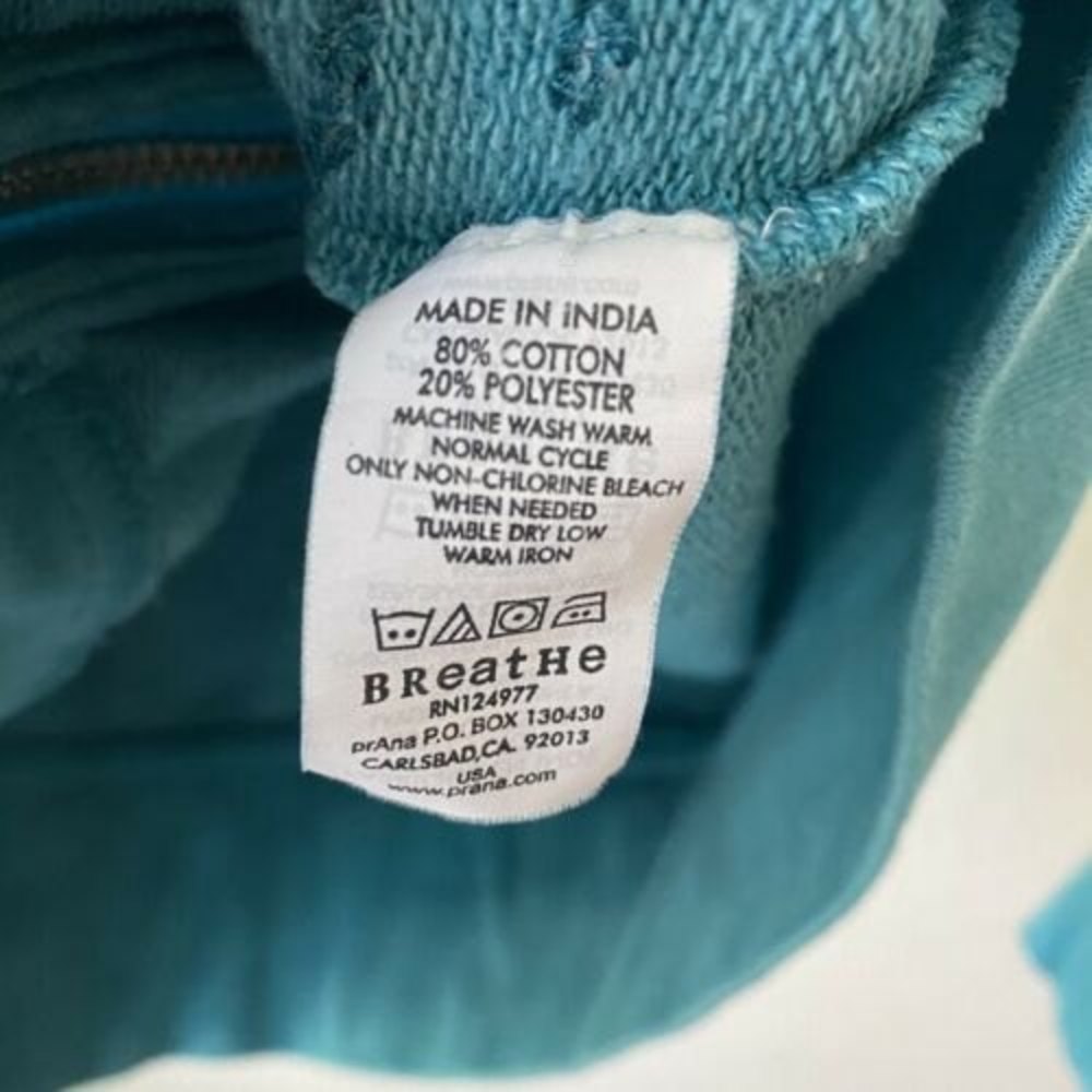 Prana womens embroidered Long sleeve front zip hooded Jacket size small - Picture 6 of 6